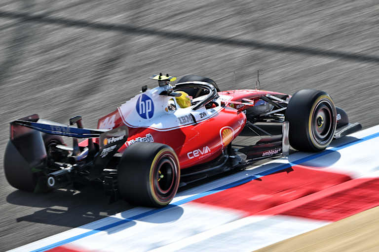 Lewis Hamilton im Ferrari