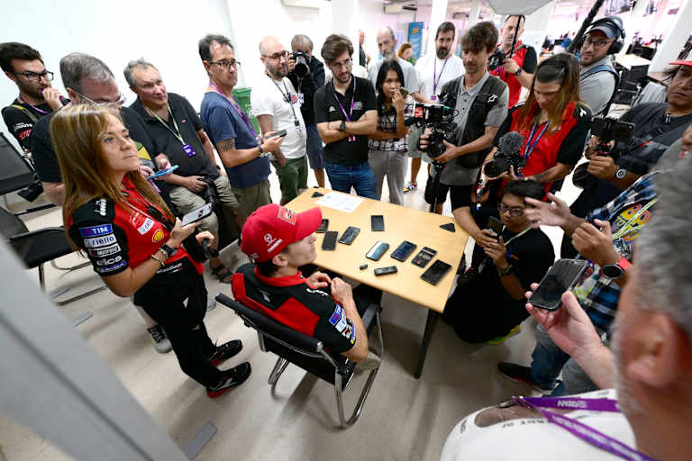 Immer ein begehrter Gesprächspartner: Ducati-Pilot Marc Marquez