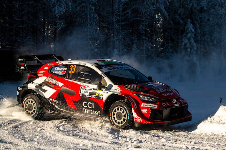 Elfyn Evans konnte am Finaltag noch an Katsuta vorbei ziehen