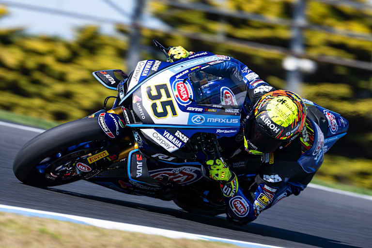 Yamaha-Star Andrea Locatelli fuhr beim Phillip-Island-Test hinterher
