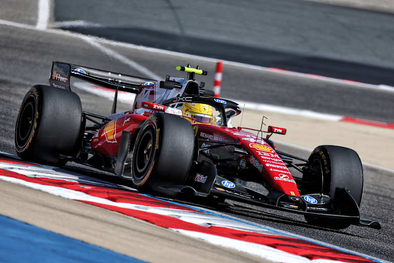 Lewis Hamilton im Ferrari