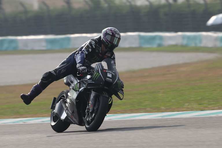 Fabio Quartararo beim Shakedown auf der V4-Yamaha