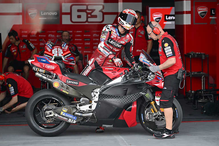 Auch am letzten Tag mit neuer Aerodynamik: Pecco Bagnaia (Ducati)