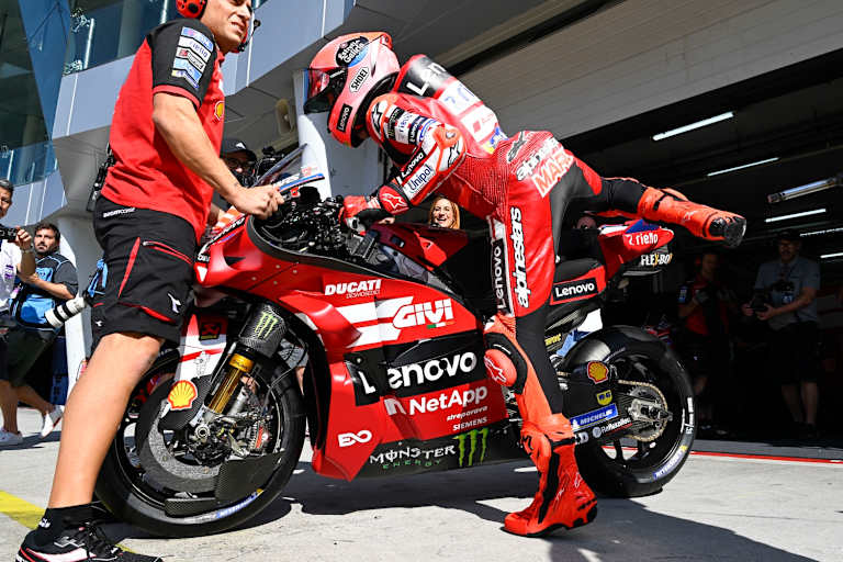 Comeback: Marc Marquez steigt wieder auf die Werks-Ducati