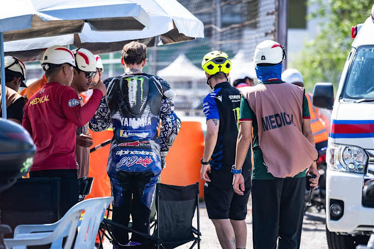 Crash: Nach einer Stunde flog Fabio Quartararo ab