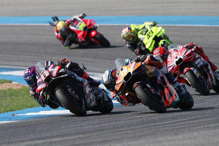 Jorge Martin (Aprilia) vor Pedro Acosta (KTM) und Marc Marquez (Ducati)