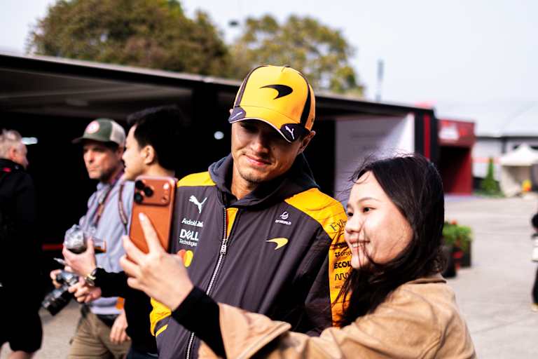 Lando Norris in China