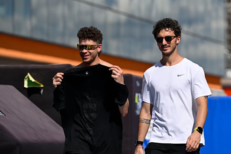 Marco Bezzecchi und Landsmann Pecco Bagnaia (re.) in Goiania