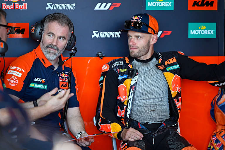 KTM-Werksfahrer Brad Binder mit seinem neuen Crew-Chief Phil Marron