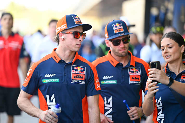 Das KTM-Duo mit Pedro Acosta (li.) und Brad Binder in Goiania