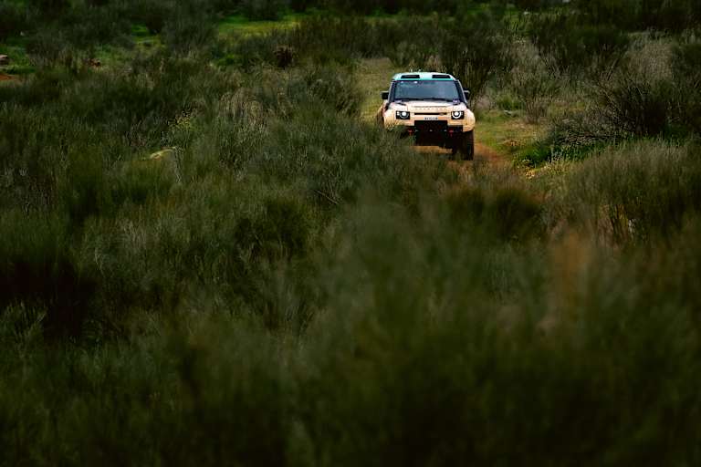 Dakar-Legende Stephane Peterhansel (Defender) führt die Stock-Klasse an