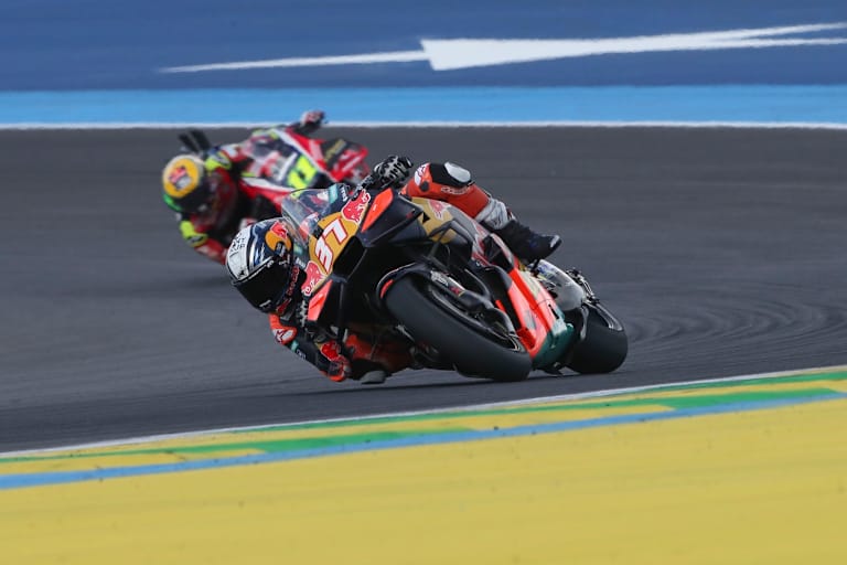 KTM-Ass Pedro Acosta lief beim Sprint auf Platz 9 ein