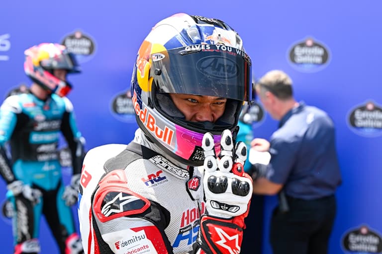 Veda Pradama wurde Dritter – eine Premiere im Grand-Prix-Sport