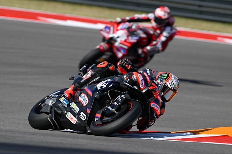 Marco Bezzecchi auf der Aprilia RS-GP in Austin