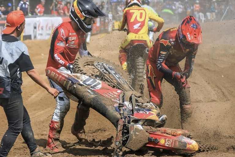 Jeremy Seewer wurde in Almonte in einen Massencrash verwickelt