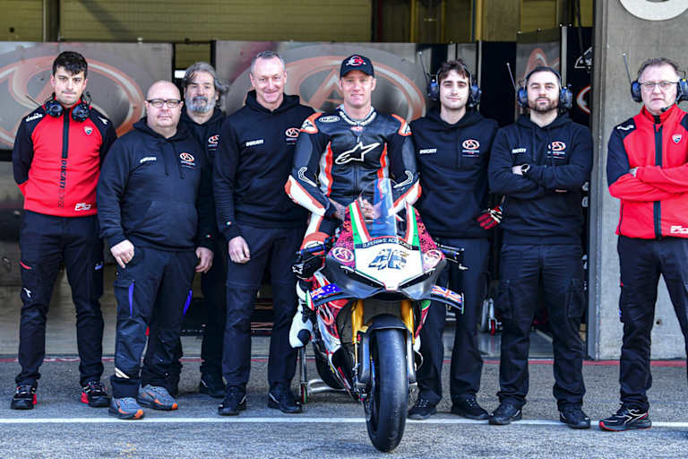 Das Superbike-Team Advocates Ducati präsentierte sich in Portimao