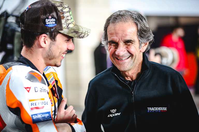 Beste Bekannte: Trackhouse-Chef Davide Brivio mit Joan Mir