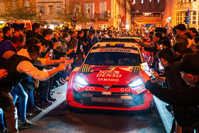 Alles noch gut bei der Präsentation am Vorabend der Rallye Kroatien