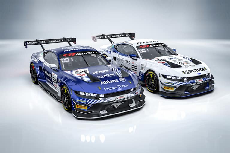 Die beiden Haupt Racing Team Ford für die GT World Challenge Europe