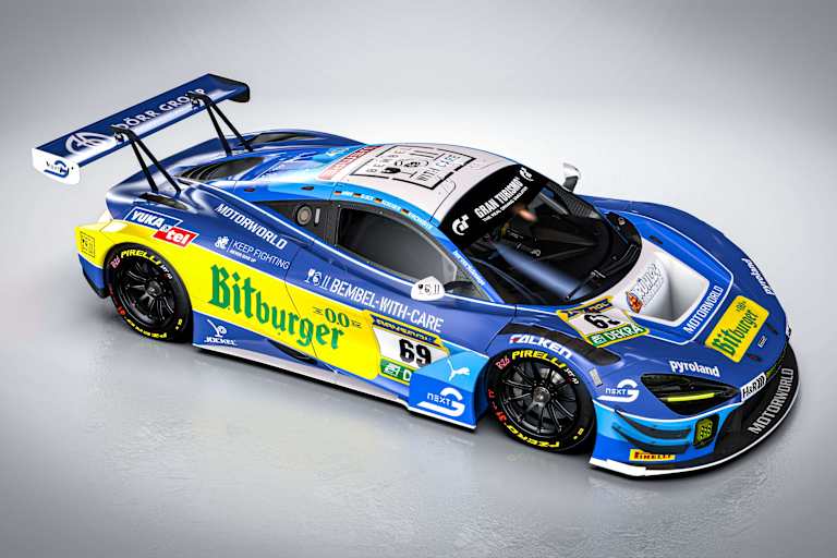 Der Dörr Motorsport McLaren im Design des 1995er Benetton