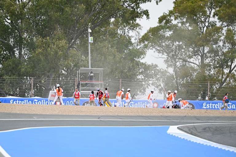 Bagnaia flog gleich zu Beginn des Zeittrainings von der Werks-Ducati