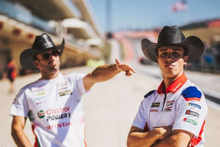 MotoGP-Veteran Johann Zarco mit Rookie Diogo Moreira