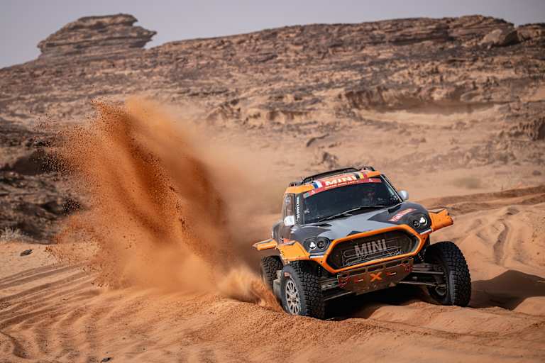 Im Mini maxi: Guillaume de Mevius/Mathieu Baumel bei Dakar 2026 mit WP-Sieg