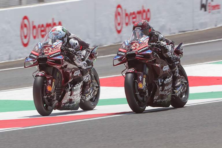 Harter Kampf zwischen Marquez und Bagnaia in ungewohnten Farben