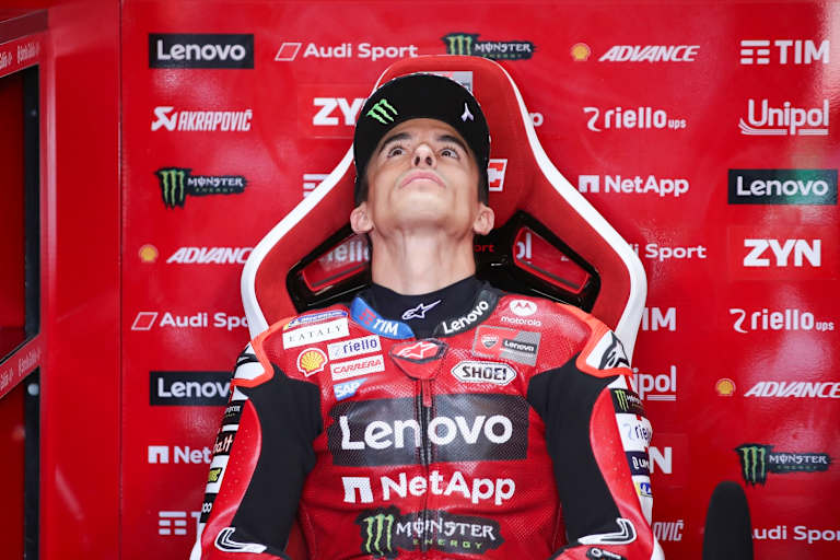 Mit ungewohnter Ruhe: Weltmeister Marc Marquez