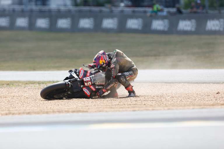 Nach frühem Crash konnte Jorge Martin das Zeittraining wieder aufnehmen