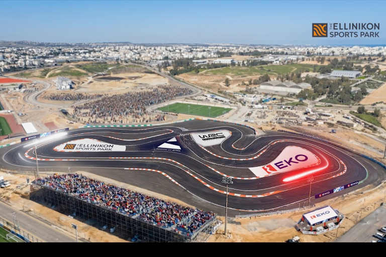 Der «Ellinikon Sports Park»: Ort der ersten WP der Rallye Griechenland 2026