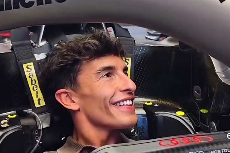 Marc Marquez: Platz genommen im Audi-F1