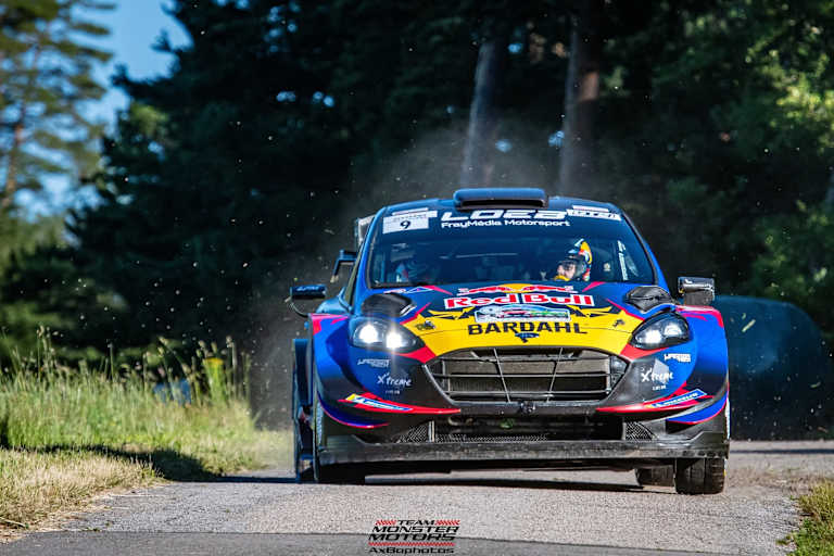 Der WRC-Ford Fiesta 2017 wurde vom Monster Motors-Team für Loeb eingesetzt