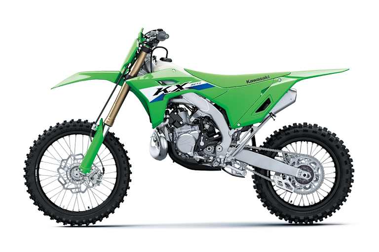 Die Kawasaki KX327X ist ausgestattet für Cross-Country-Rennen