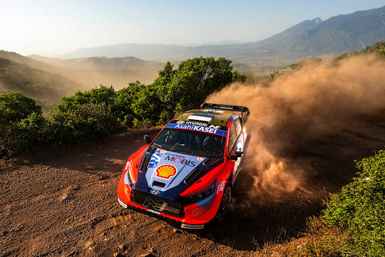 Ott Tänak im Hyundai Sieger bei der Akropolis 2025