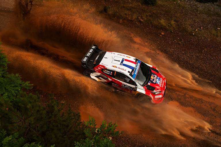 Sebastien Ogier bei den Sandkastenspielen auf Platz zwei