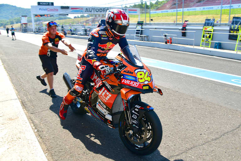 Jonas Folger mit der neuen KTM
