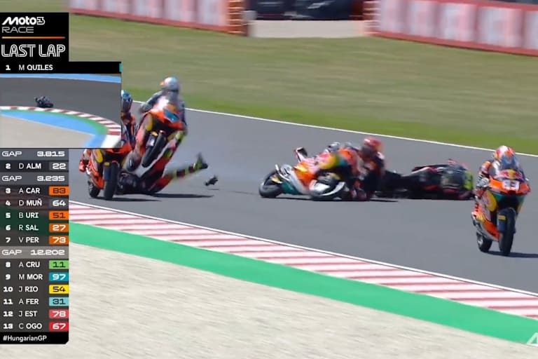 David Munoz verletzte sich nach schwerem Crash in Balaton Park