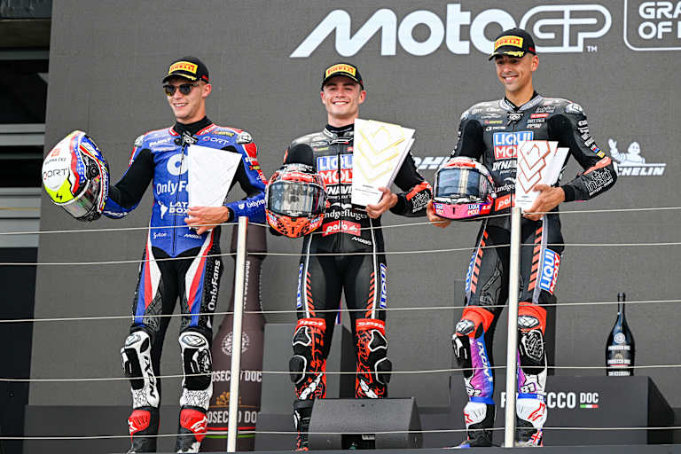 Das Moto2-Podest beim Ungarn-GP