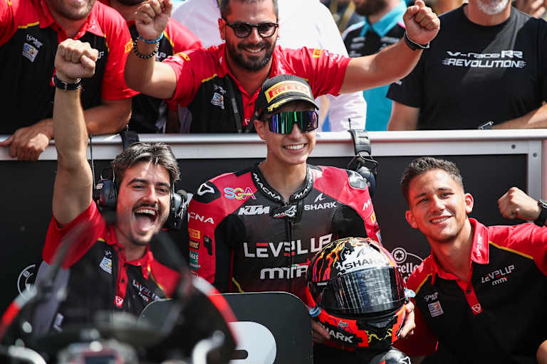 Matteo Bertelle fuhr in Sachsen ein starkes Moto3-Rennen: Platz 3!