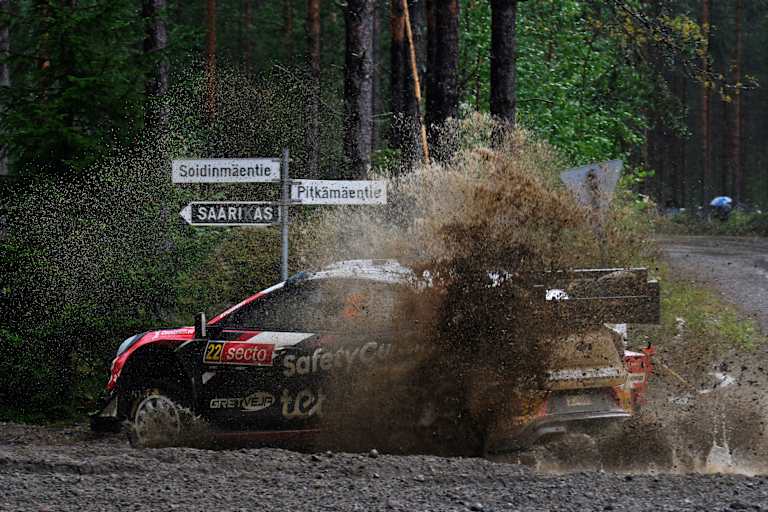 Wasserspiele: Martins Sesks, bester M-Sport Ford-Pilot