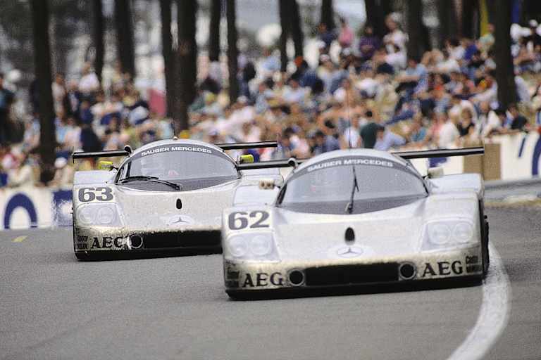 Le Mans 1989: Sauber-Mercedes auf dem Weg zum Doppeltriumph