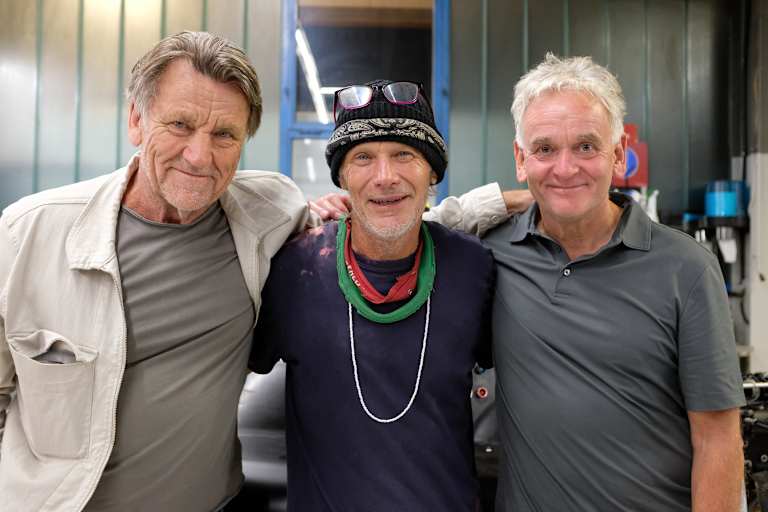 Trio infernal: (v. l. ) Stanley Dickens, Mike Thackwell und Kenny Acheson