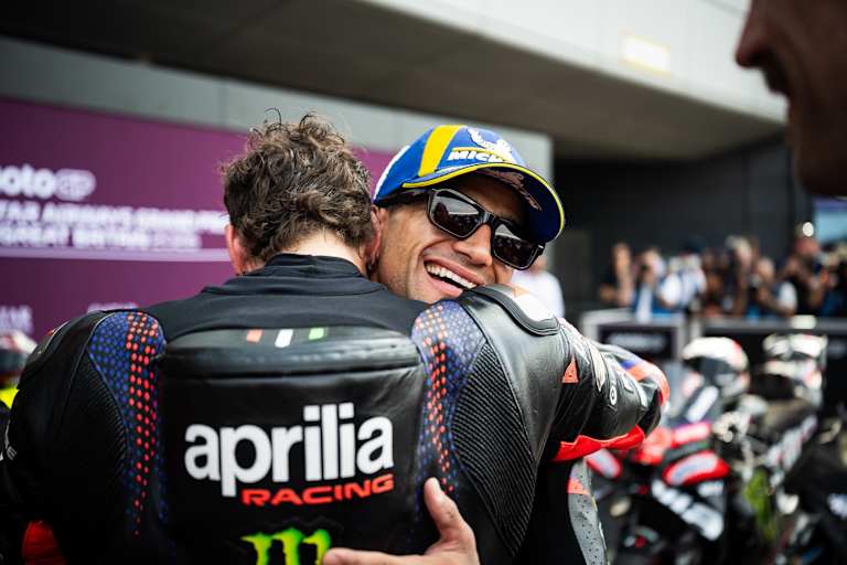 Starkes Duo: Marco Bezzecchi mit Teamkollege Jorge Martin