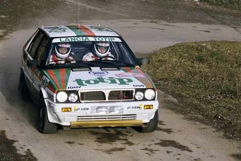 Fiorio/Pirollo im Lancia Delta HF 4WD zum Gruppe N-WM-Titel in 1987
