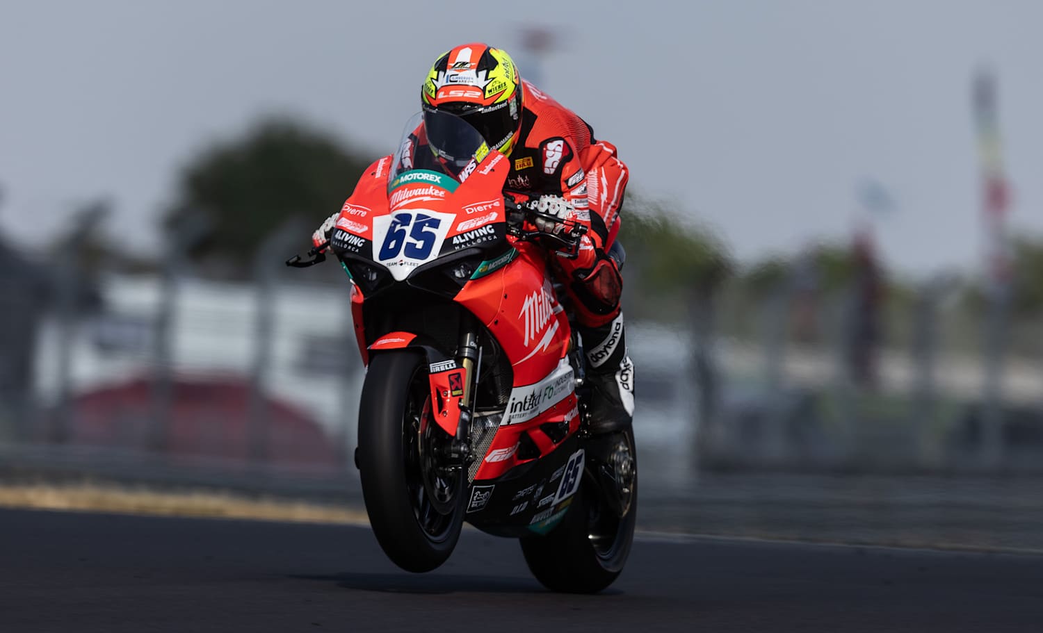 Philipp Öttl on a neutered Ducati: far less power than Bulega had